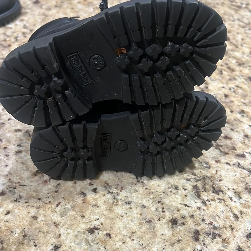 Timberland Kids Black Lace-Up Boots